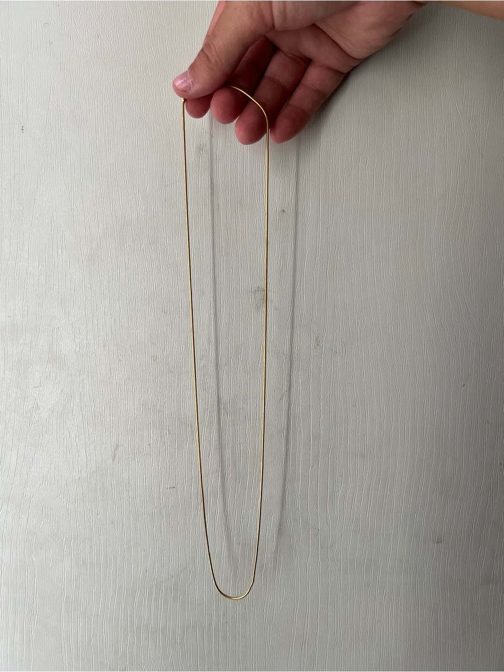 Elegant 14K Gold Thin Snake Chain Necklace